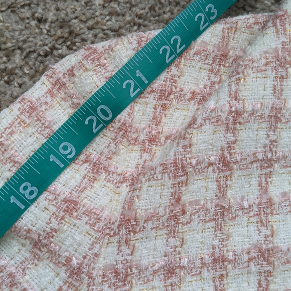 Ann Taylor Tweed Shorts jacket set matching blazer shorts 2 piece pink coord - Picture 4 of 6